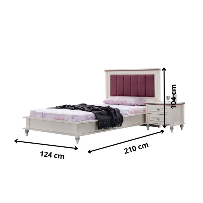 Hanah Home Somier Individual Ezgi Crema Claro Hanah Home Somier Individual Ezgi Crema Claro